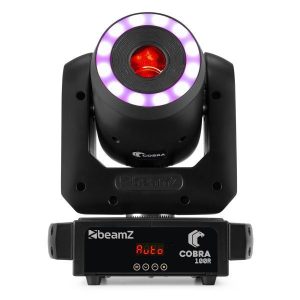 Aanbieding BeamZ Cobra 100R spot 100 Watt Moving Head met RGB LED Ring (ean 8715693336986)