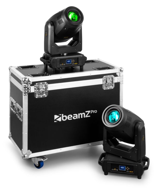 Aanbieding BeamZ IGNITE300A - Set van 2 BSW moving heads (beam