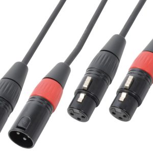 Aanbieding PD Connex Kabel 2x XLR Male - Female 12m Zwart (ean 8715693348026)