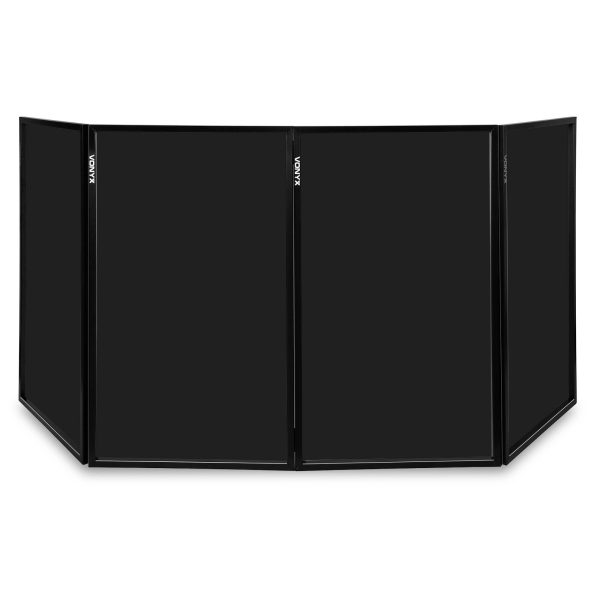 Aanbieding Vonyx DB2B inklapbaar DJ booth scherm zwart - 280 x 120cm totaal (ean 8715693316636)