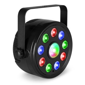 Aanbieding Fuzzix PLF15 Party LED par met 9x 2W LED's en 6W centrale LED - RGB - (ean 8715693350647)