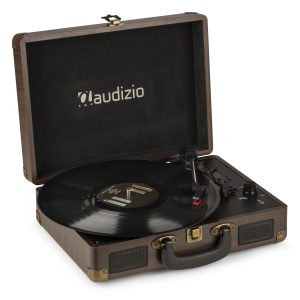 Aanbieding Retourdeal - Audizio RP114W - Retro platenspeler in houtlook koffer - (ean 8715693347629)