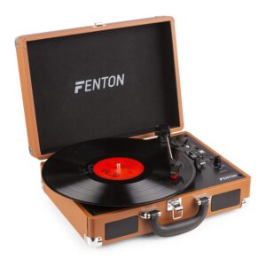 Aanbieding Retourdeal - Fenton RP115F platenspeler met Bluetooth en USB - Bruin (ean 8715693328003)