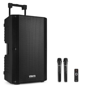 Aanbieding Retourdeal - Vonyx VSA700 ABS 15" portable speaker met Bluetooth en 2x (ean 8715693335643)