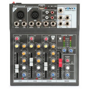 Aanbieding Retourdeal - Vonyx VMM-F401 4 kanaals muziek mixer met effect en USB (ean 8715693292274)