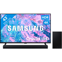 Koop Samsung Crystal UHD 43CU7040 (2024) + Soundbar - Samsung