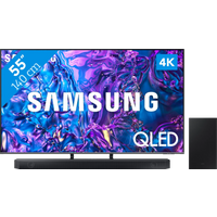 Koop Samsung QLED 4K 55Q74D (2024) + Soundbar - Samsung