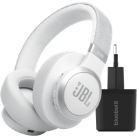 Koop JBL Live 770NC Wit + BlueBuilt Quick Charge Oplader met Usb - JBL