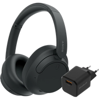 Koop Sony WH-CH720N Zwart + BlueBuilt Quick Charge Oplader met Usb A Poort 18W Zwart - Sony