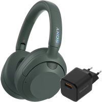 Koop Sony ULT Wear Groen + BlueBuilt Quick Charge Oplader met Usb A Poort 18W Zwart - Sony