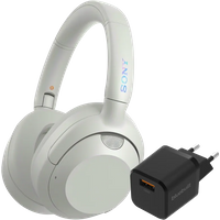 Koop Sony ULT Wear Wit + BlueBuilt Quick Charge Oplader met Usb A Poort 18W Zwart - Sony