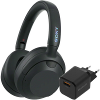 Koop Sony ULT Wear Zwart + BlueBuilt Quick Charge Oplader met Usb A Poort 18W Zwart - Sony