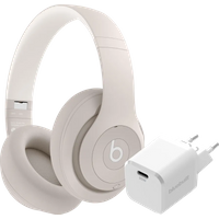 Koop Beats Studio Pro Crème + BlueBuilt Power Delivery Oplader met Usb C Poort 20W Wit - Beats