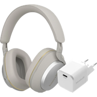 Koop Bowers & Wilkins Px7 S2e Grijs + BlueBuilt Power Delivery Oplader met Usb C Poort 20W Wit - Bowers & Wilkins