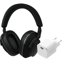 Koop Bowers & Wilkins Px7 S2e Zwart + BlueBuilt Power Delivery Oplader met Usb C Poort 20W Wit - Bowers & Wilkins