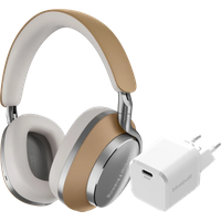 Koop Bowers & Wilkins Px8 Bruin + BlueBuilt Power Delivery Oplader met Usb C Poort 20W Wit - Bowers & Wilkins