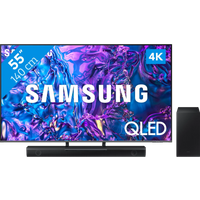 Koop Samsung QLED 4K 55Q74D (2024) + Samsung HW-B530 (2022) - Samsung