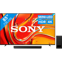 Koop Sony 85" Bravia 7 4K QLED XR Mini-led (2024) + Sony Bravia Theatre Bar 6 Zwart - Sony
