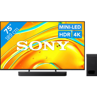 Koop Sony Bravia 5 75" XR Mini-led (2025) + Sony Bravia Theatre Bar 6 Zwart - Sony