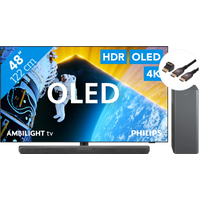 Koop Philips 48OLED809 - Ambilight (2024) + Philips TAB6309 + BlueBuilt HDMI Kabel - Philips