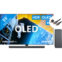 Koop Philips 55OLED809 - Ambilight (2024) + Philips TAB6309 + BlueBuilt HDMI Kabel - Philips