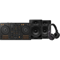 Koop Pioneer DJ DDJ-FLX4 + Pioneer DJ HDJ-CUE1 + Pioneer DJ DM-50D Zwart - Pioneer