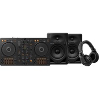 Koop Pioneer DJ DDJ-FLX4 + Pioneer DJ HDJ-X5 Zwart + Pioneer DJ DM-50D Zwart - Pioneer